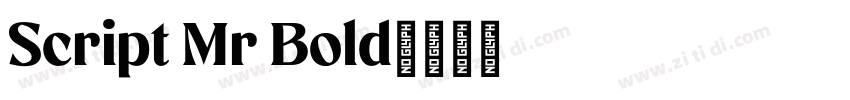 Script Mr Bold字体转换